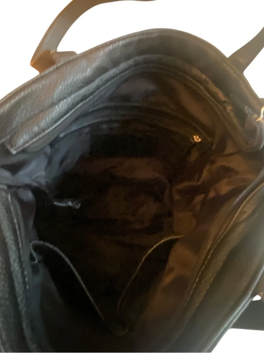Sanctuary Black Leather Tote Hobo Bag with Braided Side Details